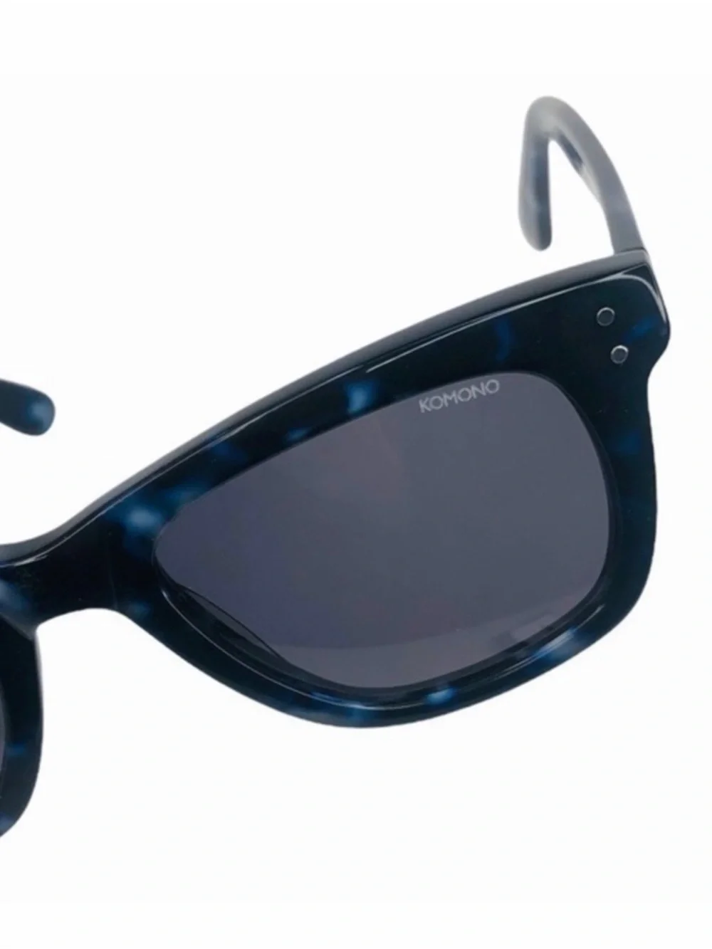 Komono Men's Sunglasses in Black Tortoiseshell with Dark Lenses